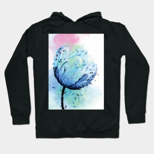 Blue Flower Hoodie